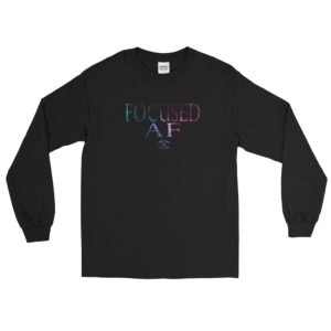 Focused AF Men’s Long Sleeve Shirt - Image 2